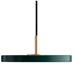 Tmavozelené LED závesné svietidlo s kovovým tienidlom ø 15 cm Asteria Micro – UMAGE