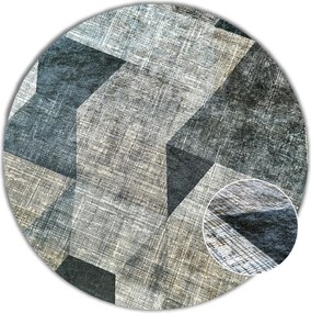 BE Koberec Porte 2032 Koło GREY – sivý okrúhly Rozmer: 80 cm