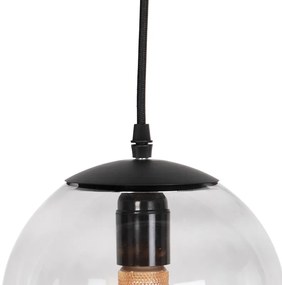 Moderné závesné svietidlo sivé 20 cm - Pallon