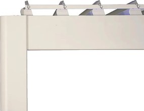 DEOKORK Záhradný hliníkový altánok MEGAN 6x3 m (ivory)