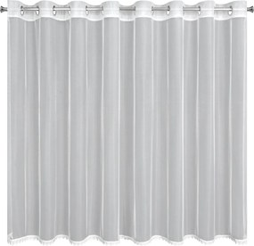 ZÁCLONA NA KRÚŽKOCH MAYA 300X145 CM BIELA