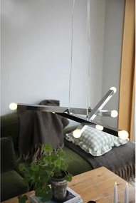 Kovové závesné svietidlo v striebornej farbe Stack – Markslöjd