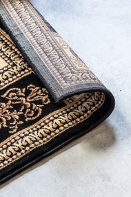 Hanse Home, Kusový koberec Herat 105989 Black Cream, 80x120, čierna, chodba / predsieň