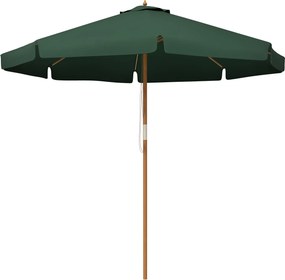 Záhradný slnečník Outsunny Ø325 cm s ventilačnou strechou a kladkovým systémom | Aosom