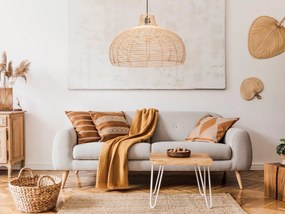 Toolight Toolight, prírodné závesné svietidlo 1xE27 APP985-1CP BIG, hnedá-čierna, OSW-01044