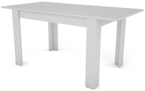 Jedálenský stôl Adam 120x80 cm, biely, rozkladací