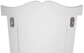 2x vešiaková stena s 3 vešiakmi 53016 - 109x28x3,5 cm, biela