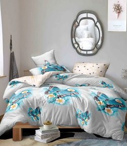Nádherné posteľné obliečky s motívom motýľov 3 časti: 1ks 160 cmx200 + 2ks 70 cmx80