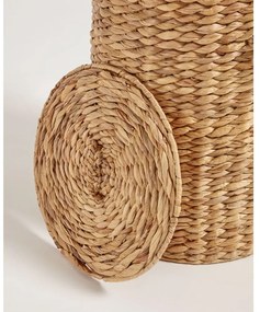 Kôš na bielizeň z vodného hyacintu v prírodnej farbe Yessira – Kave Home