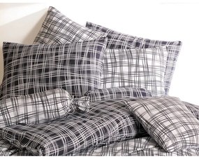 BedTex Bavlnené obliečky Straw čierna, 220 x 200 cm, 2 ks 70 x 90 cm