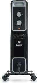 G21 Olejový radiátor Bromo, 9 rebier, 2000 W, čierna, M