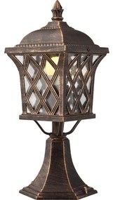 Redo 9953 - Vonkajšia lampa BREMEN 1xE27/42W/230V IP23 zlatá/patina