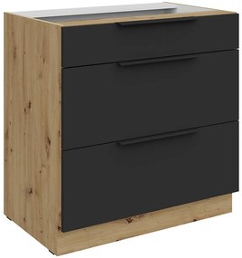 Kuchynská skrinka Aria-Bl/Ar Anti Fingerprint 80d 3s Bb