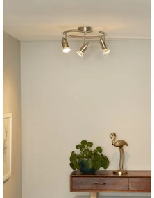 Lucide 13955/14/12 - LED bodové svietidlo CARO-LED 3xGU10/5W/230V chróm