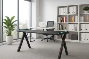 Herný stôl BG03 čierny 140 cm