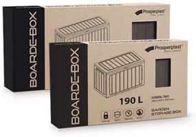 Záhradný box BOARDEBOX 190 l - tmavohnedá 78 cm PRMBBL190-440U