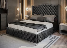 Dizajnová manželská posteľ  FEMIN 160x200 šedá