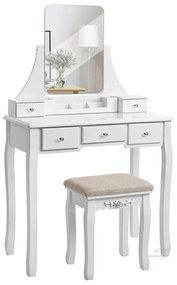 Toaletný stolík s otočným zrkadlom + stolička | Madison