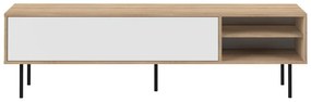 TV stolík v dekore duba v bielo-prírodnej farbe 165x40 cm Ampère – TemaHome