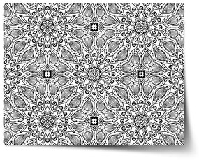 Sablio Plagát Biele mehendi - 60x40 cm