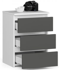 Nočný stolík CL3/40 biely / sivý