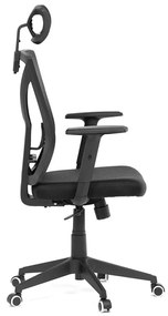 Autronic BONTEC Kancelárska stolička, hojdací mechanizmus, čierna sieťovina, KA-Q851 BK Farba: Čierna