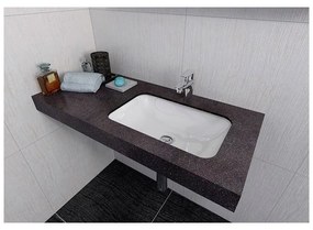 Biele umývadlo z liateho mramoru 55x36 cm Japura – Sapho