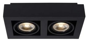 Lucide 09120/24/30 - LED Stmievateľné bodové svietidlo ZEFIX 2xGU10/12W/230V čierna