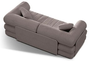 Sivobéžová rozkladacia pohovka z textílie buklé 206 cm Kemi – Cosmopolitan Design