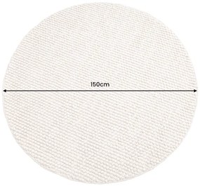 Dizajnový okrúhly koberec Arabella 150 cm béžový