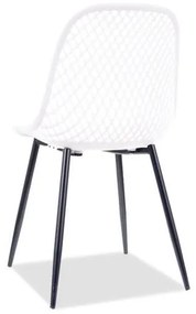 Jedálenská stolička Signal CORRAL A čierny mat/biela