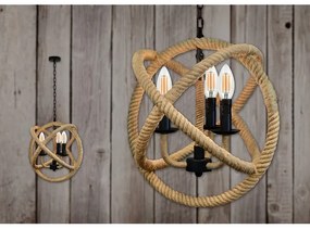 Luster na reťazi ROPE GLOBO 3xE14/10W/230V