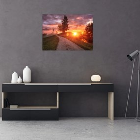 Sklenený obraz - Jamnik, Slovinsko (70x50 cm)