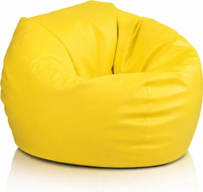 Set 2 sedacích vakov do detskej izby Sakwa M Ekokoža – žltá a zelená