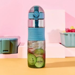 Fľaša POPPIE modrá 896199 600 ml