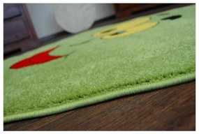 Detský kusový koberec Domček zelený 100cm