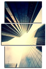Obraz na plátne - Perspektíva mrakodrapu - obdĺžnik 7252C (90x60 cm)