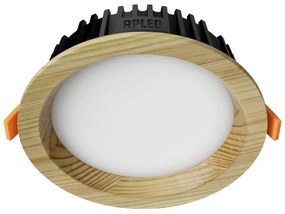 APLED - LED Podhľadové RONDO WOODLINE LED/6W/230V 3000K pr. 15 cm borovica masív
