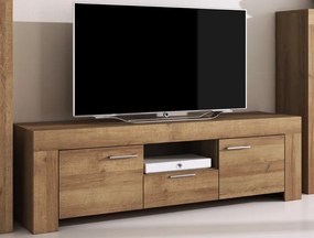 TV skrinka s policou Sky, dub riviera