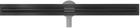 Mexen Flat nerezový sprchový žľab s rotačným 360° sifónom 100 cm, vzor SLIM, čierna, 1741100