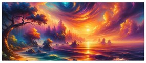 Obraz - Magický svet (120x50 cm)