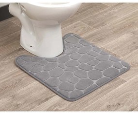 TENDANCE WC predložka Stones, 45x50 cm, sivá