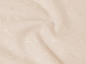 Biante Teflónový behúň na stôl TF-025 Popínavé lístky - béžový 45x180 cm