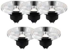 Sada 5 inteligentných stmievateľných LED žiaroviek GU10 AR111 10W 800 lm 2200 - 6500K