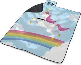 Sablio Plážová deka Jednorožec: 200x140 cm