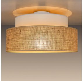 Stropné svietidlo BOHO 1xE27/60W/230V pr. 40 cm biela/béžová