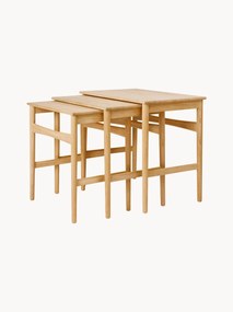 Pomocné stolíky z dubového dreva CH004, 3 ks