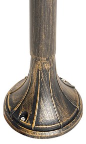 Inteligentná vonkajšia lampa Antique Gold 125 cm IP44 vrátane WiFi A60 - Daphne