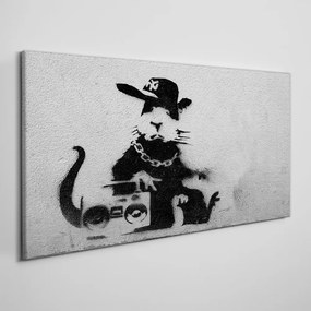 Obraz Canvas Kapucňa krysa banksy