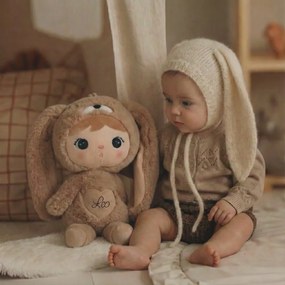 Mojkáčik - Bábika zajačik hnedá 48 cm